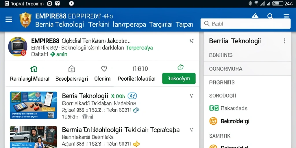 Tampilan antarmuka EMPIRE88 yang menarik dan modern.