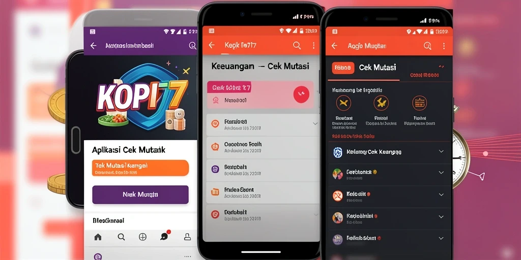 Tampilan antarmuka aplikasi Cek Mutasi KOPI77 yang informatif.