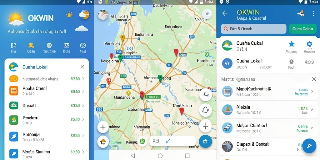 Tampilan antarmuka aplikasi OKWIN yang informatif dan menarik.