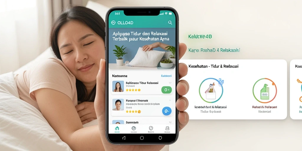 Antarmuka aplikasi OLLO4D yang intuitif dan mendukung relaksasi.