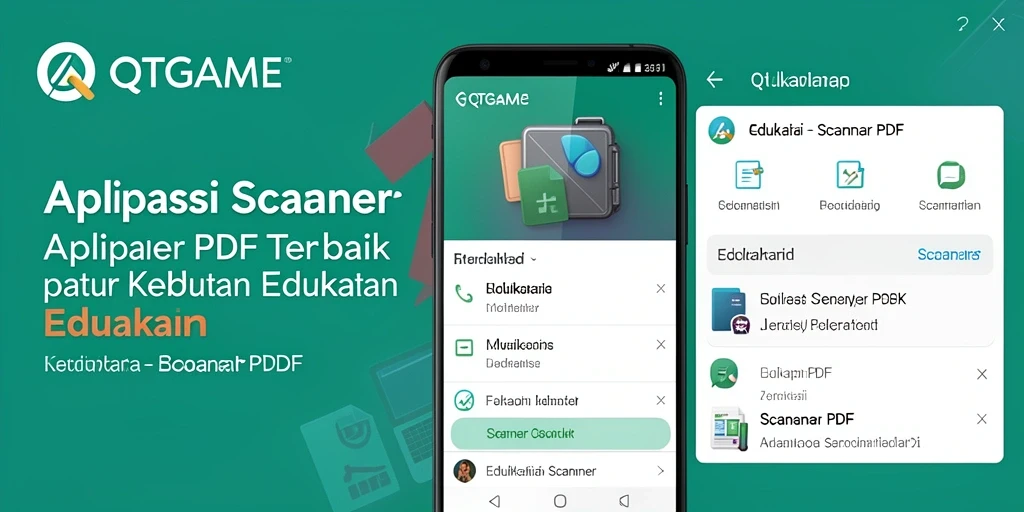 Antarmuka sederhana aplikasi QTGAME untuk Scanner PDF.