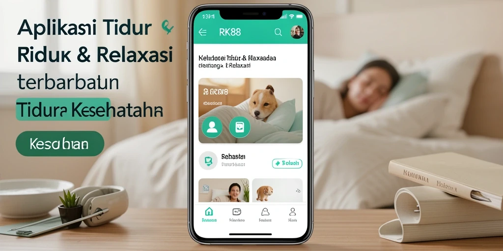 Antarmuka RK88 yang intuitif untuk tidur dan relaksasi.