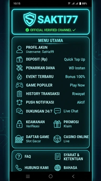 Kanal Resmi Sakti77 untuk Pengguna Android
